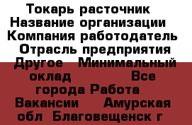 Токарь-расточник › Название организации ­ Компания-работодатель › Отрасль предприятия ­ Другое › Минимальный оклад ­ 30 000 - Все города Работа » Вакансии   . Амурская обл.,Благовещенск г.